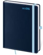 Diář 2026 denní A5 Double Blue s poutkem