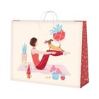 Dárková taška velká - Jóga s pejskem (32,4 × 12,7 × 26 cm)