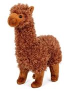 Lama Alpaka plyš hnědá 30 cm