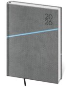Diář 2026 týdenní A5 Grife - šedo/modrá