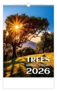 Kalendář nástěnný 2026 - Trees/Bäume/Stromy