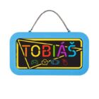 Neonová cedulka se jménem - Tobiáš