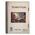 Dřevěné puzzle/Trippy world A3