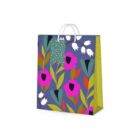 Dárková taška malá - Neonové květiny (17,8 × 9,8 × 22,9 cm)