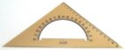 Koh-i-noor trojúhelník s úhloměrem kouřový