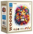 Dřevěné puzzle Jemný lev 150 dílků