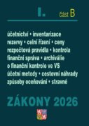 Zákony I/B 2026 Účetní zákony - Účetnictví, o cenách, platební styk, oceňování majetku, archivnictví