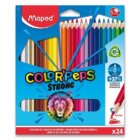 Maped - Bezdřevé pastelky Color´Peps Strong 24 ks